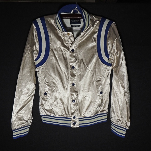 Scotch & Soda Other - Scotch & Soda Blue Heroes Bomber Jacket Mens S
